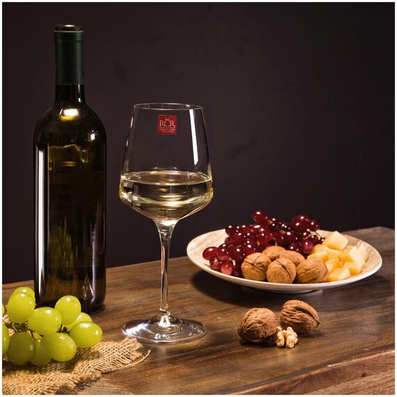 Набор из 6-ти бокалов для вина RCR Luxion Aria 380 мл, хрустальное стекло, Италия, изображение 6