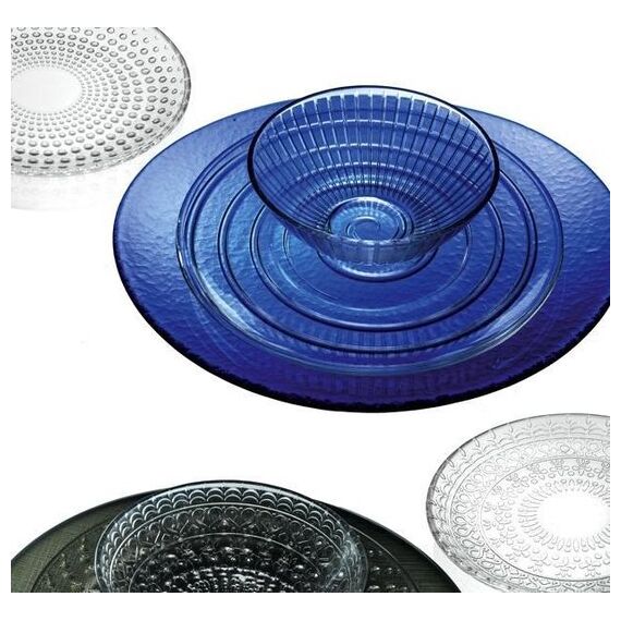 Тарелка черная RCR Sottopiattii d 32 см, стекло, Италия, изображение 3