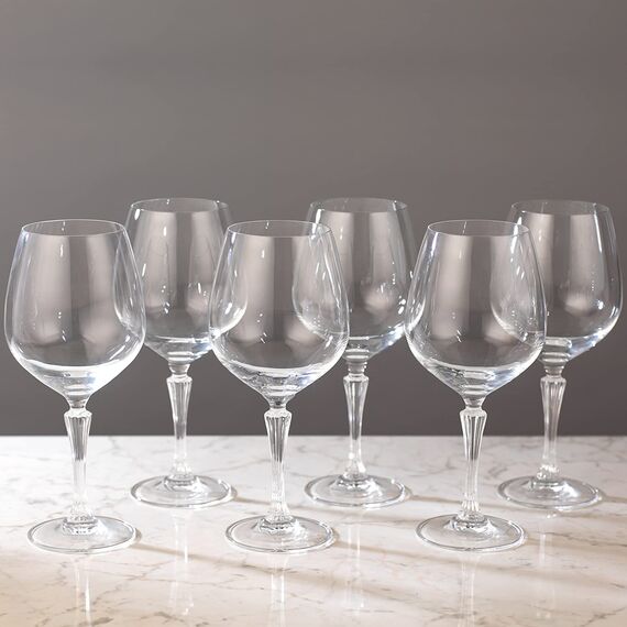 Набор из 6-ти бокалов для красного вина RCR Luxion Glamour 580 мл, хрустальное стекло, Италия, изображение 5