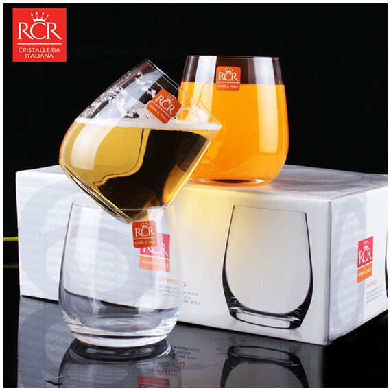 Набор из 6-ти стаканов Олд Фэшн RCR Luxion Invino 370 мл, D86 мм, H92 мм, хрустальное стекло, Италия, изображение 3