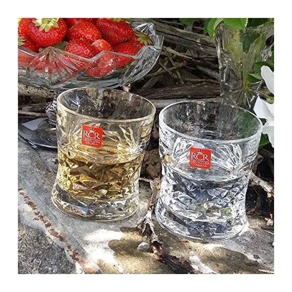 Набор из 6-ти стаканов Олд Фэшн RCR Luxion Sound Funky 320 мл, хрустальное стекло, Италия, изображение 4