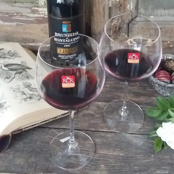 Набор из 6-ти бокалов для красного вина RCR Luxion Invino 670 мл, хрустальное стекло, Италия, изображение 4