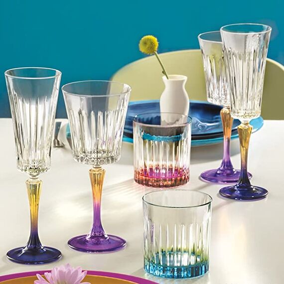 Набор из 6-ти стаканов Олд фэшн RCR Style Gipsy оранжевый 360 мл, Италия, изображение 6