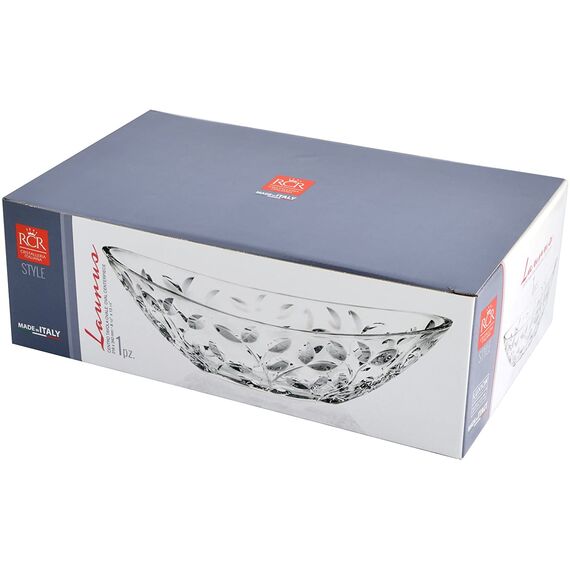 Ладья RCR Laurus H11,4 см, L34 см, W22 см, хрустальное стекло, Италия, изображение 2