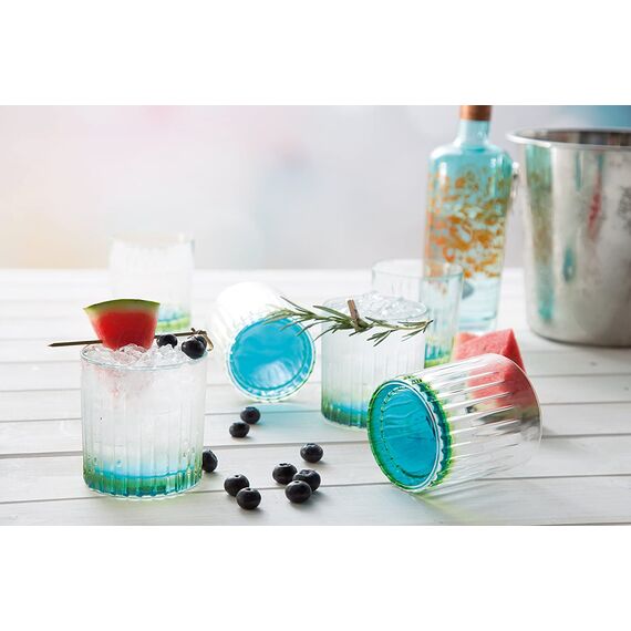 Набор из 6-ти стаканов Олд фэшн RCR Style Gipsy 360 мл, хрустальное стекло, Италия, изображение 6