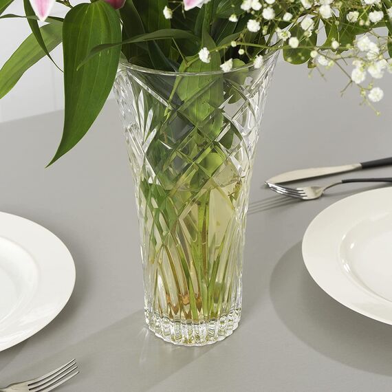 Ваза для цветов RCR Style Melodia H30 см, D16 см, хрустальное стекло, Италия, изображение 5