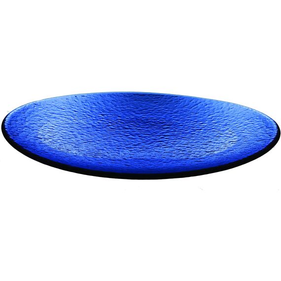 Тарелка синяя RCR Sottopiattii 35*31 см, стекло, Италия, изображение 2
