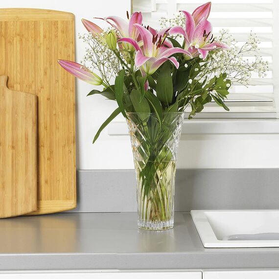 Ваза для цветов RCR Style Melodia H30 см, D16 см, хрустальное стекло, Италия, изображение 6