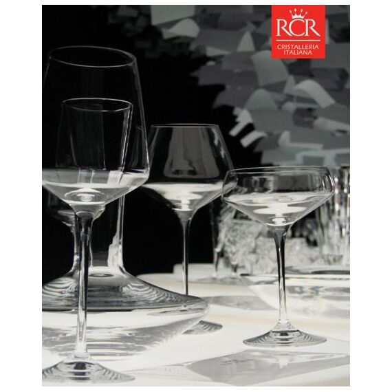 Набор из 6-ти бокалов-блюдец для шампанского RCR Luxion Aria 330 мл, хрустальное стекло,, изображение 6