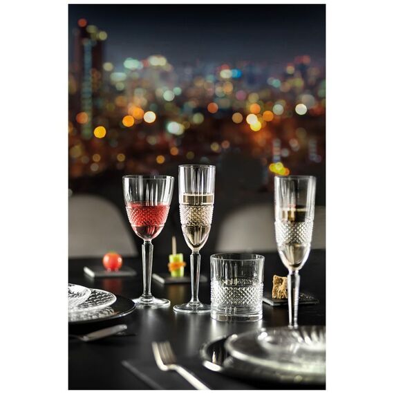 Набор из 6-ти бокалов-флюте RCR Style Brillante 190 мл, D59 мм, H227 мм, хрустальное стекло, Италия, изображение 6