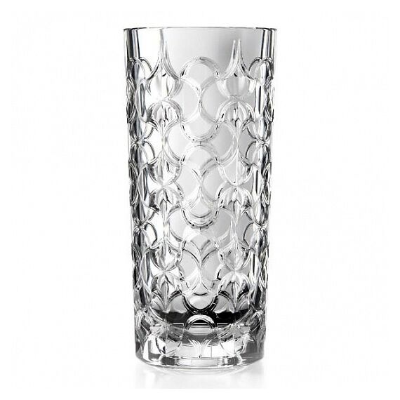 Ваза RCR ARABESQUE H28 см, D12,5 мм, хрустальное стекло, Италия