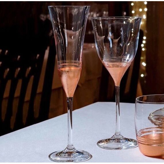 Набор из 6-ти стаканов Олд фэшн RCR Style Prestige Leaf платина 410 мл, Италия, изображение 2