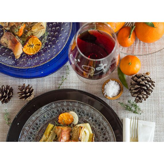 Тарелка глубокая RCR Medici d18 см, стекло, Италия, изображение 6