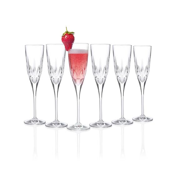 Набор из 6-ти бокалов-флюте RCR Style Chic 150 мл, Италия, изображение 3