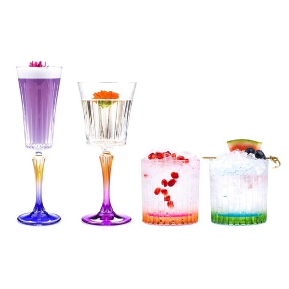 Набор из 6-ти стаканов Олд фэшн RCR Style Gipsy 360 мл, хрустальное стекло, Италия, изображение 10