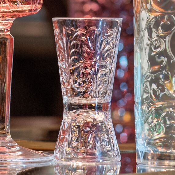 Джиггер RCR Luxion Tattoo 60/30 мл, хрустальное стекло, Италия, изображение 2