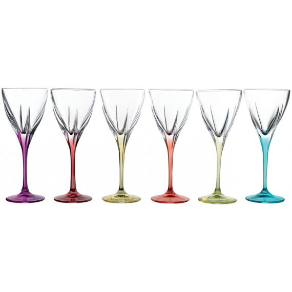 Бокал для вина RCR Fusion Color 210 мл, D83 мм, H190 мм, хрустальное стекло, Италия, изображение 2