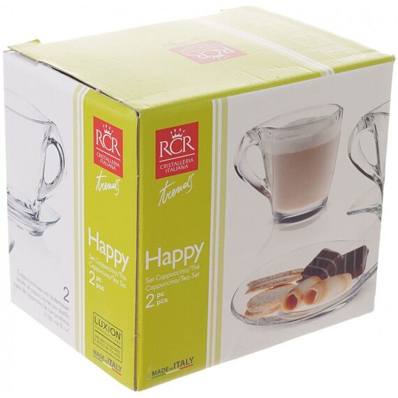 Набор из 2-х кофейных пар RCR Happy Trends 240 мл, Италия, изображение 2