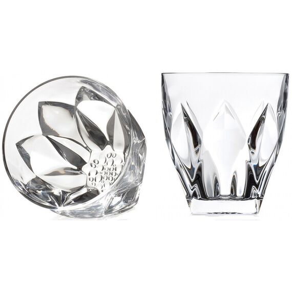 Набор из 6-ти стаканов для виски RCR Ninphea 326 мл, H95 мм, стекло, Италия