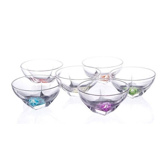 Набор из 6-ти пиал RCR Fusion Color D13,5 см, H7,1 см, хрустальное стекло, Италия, изображение 2