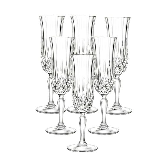 Набор из 2-х фужеров для шампанского RCR Opera 130мл, хрустальное стекло, Италия, изображение 2