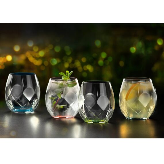 Набор из 6-ти стаканов для виски ассорти RCR Luxion Alkemist 330 мл, хрустальное стекло, Италия, изображение 3