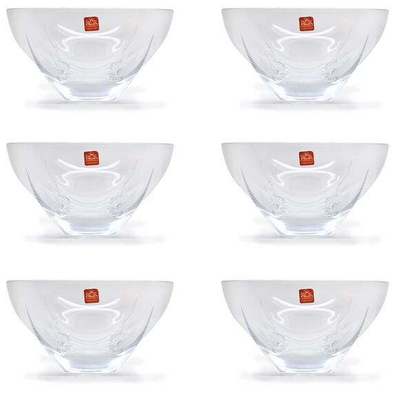 Набор из 6-ти пиал RCR Fusion Style D13,5 см, H7,1 см, хрустальное стекло, Италия, изображение 2