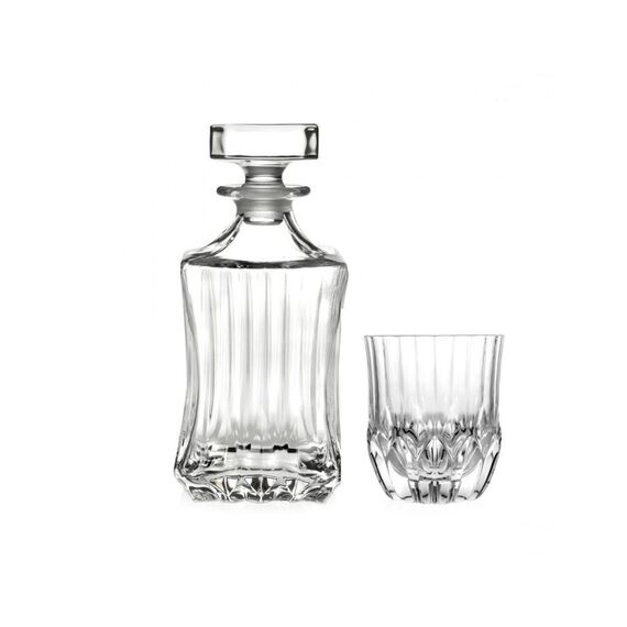 Набор для виски RCR Adagio 7 предметов (Графин 750мл Стаканы 350мл), хрустальное стекло, Италия