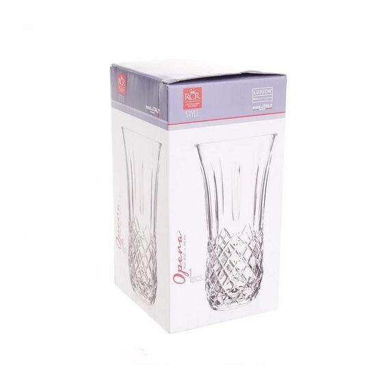 Ваза для цветов RCR Opera 300 мм, D155 мм, хрустальное стекло, Италия, изображение 4