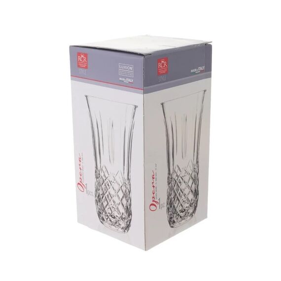 Ваза для цветов RCR Opera 300 мм, D155 мм, хрустальное стекло, Италия, изображение 3