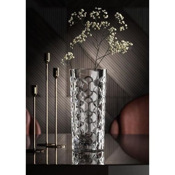 Ваза RCR Arabesque, H25 см, D130 мм, хрустальное стекло, Италия, изображение 2