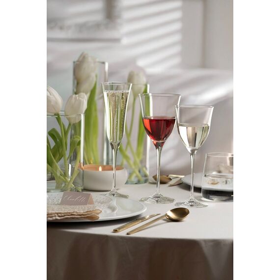 Набор из 6-ти бокалов-флюте RCR Style Sabina 170 мл, хрустальное стекло, Италия, изображение 2
