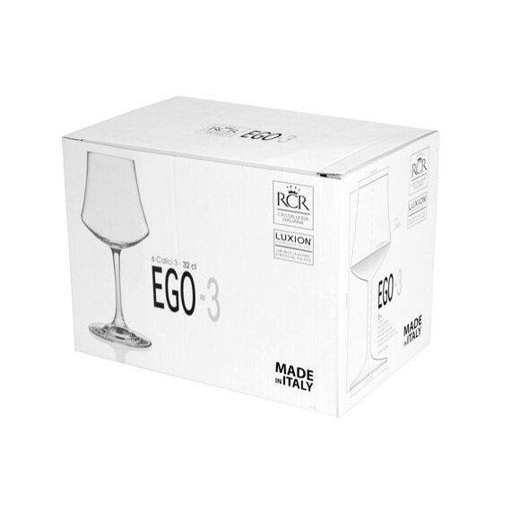 Набор из 6-ти фужеров для вина RCR Calice Ego 320 мл, D88 мм, H195 мм, хрустальное стекло, Италия, изображение 9