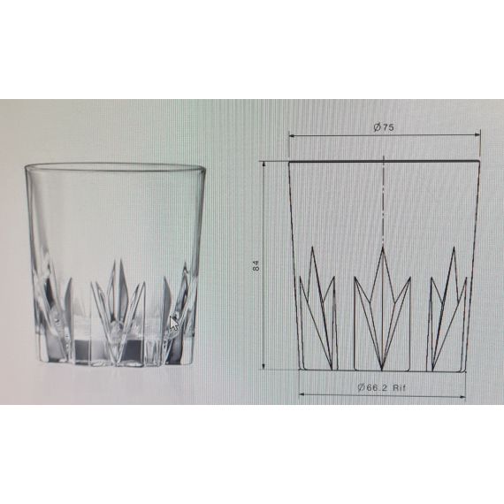 Набор из 2-х стаканов RCR Gala 230 мл, хрустальное стекло, Италия