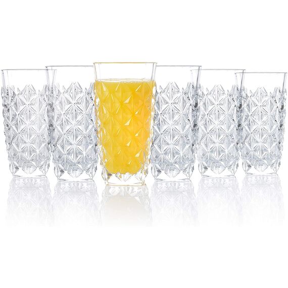 Набор из 6-ти стаканов для воды RCR Enigma 400 мл, D78 мм, H150 мм, хрустальное стекло, Италия, изображение 3