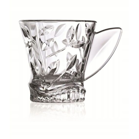 Набор из 2-х кружек RCR Style Laurus 160 мл, хрустальное стекло, Италия