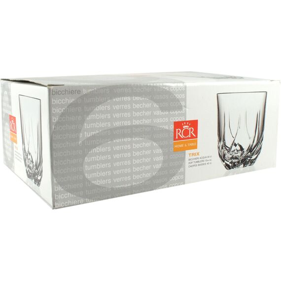 Набор из 6-ти стаканов RCR Trix 290 мл, H91, хрустальное стекло, Италия, изображение 8