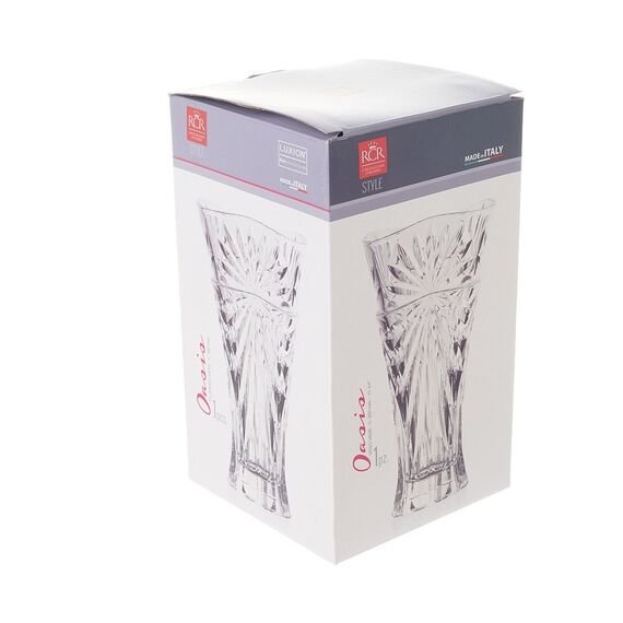 Ваза для цветов RCR Oasis 302 мм, хрустальное стекло, Италия, изображение 3