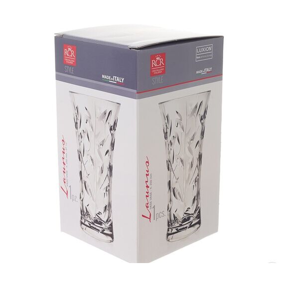 Ваза для цветов RCR Laurus 25 см, хрустальное стекло, Италия, изображение 3