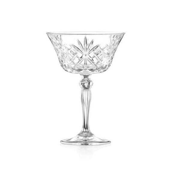 Набор из 6-ти бокалов-блюдец для шампанского RCR Style Melodia 260мл, хрустальное стекло, Италия