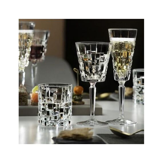 Набор из 7-ми предметов для виски RCR Etna: 6 стаканов 330мл, штоф 750мл, хрустальное стекло, Италия, изображение 3