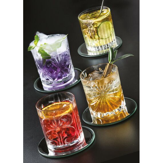 Набор из 4-х стаканов для виски RCR set Mixology 340 мл, хрустальное стекло, Италия, изображение 4