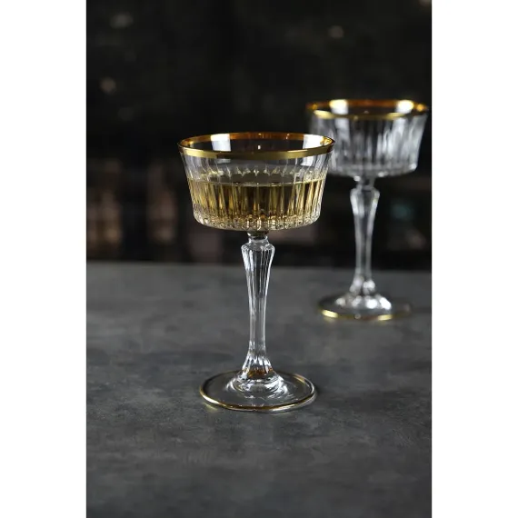 Набор из 2-х креманок для шампанского RCR Timeless CHAMPAGNE 260 мл, золото, Италия, изображение 5
