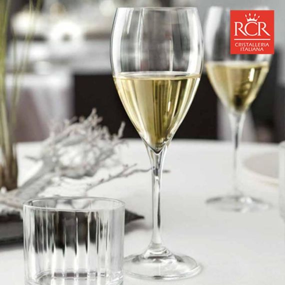 Набор из 6-ти бокалов для белого вина RCR WineDrop 330 мл, H222 мм, D76 мм, хрустальное стекло, Италия, изображение 2