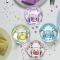 Набор из 4-х цветных стаканов RCR Gems 320 мл, D88 мм, H95 мм, хрустальное стекло LUXION, Италия, изображение 4