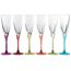 Набор из 6-ти фужеров для шампанского RCR Fusion Color 170 мл, D68 мм, H235 мм, хрустальное стекло, Италия, изображение 2