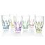 Набор из 6-ти цветных стаканов для воды RCR Ninphea 398 мл, H140 мм, хрустальное стекло, Италия, изображение 2