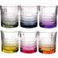 Набор из 6-ти стаканов для виски RCR Brillante Color 340мл, хрустальное стекло, Италия
